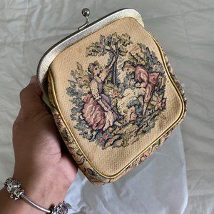 Vintage JB Florida Woven Tapestry Handbag